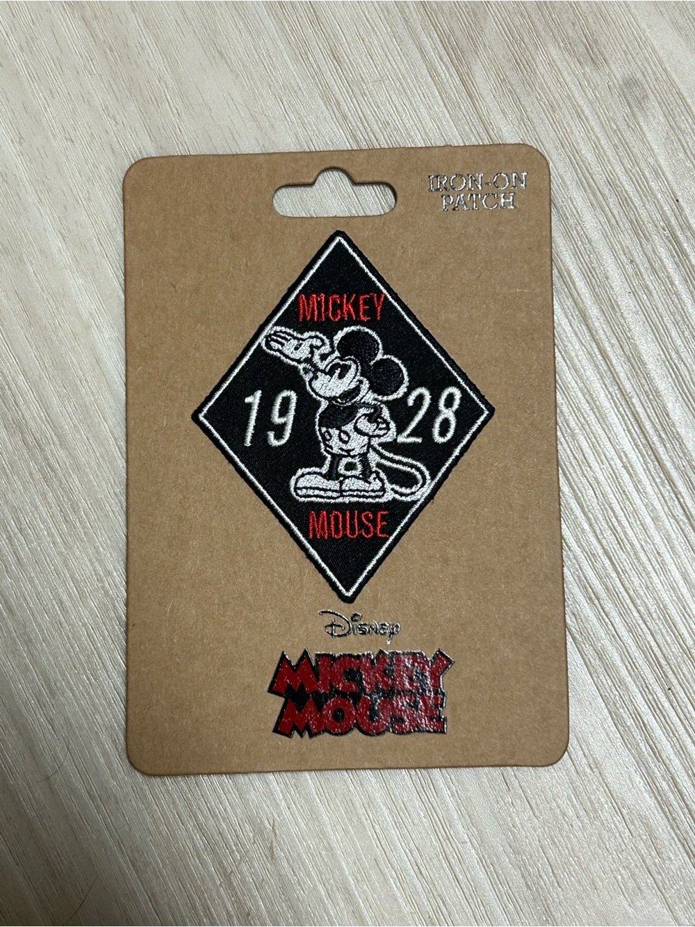 Mickey Mouse Disney Loungefly Diamond 1928 Iron On Patch NEW